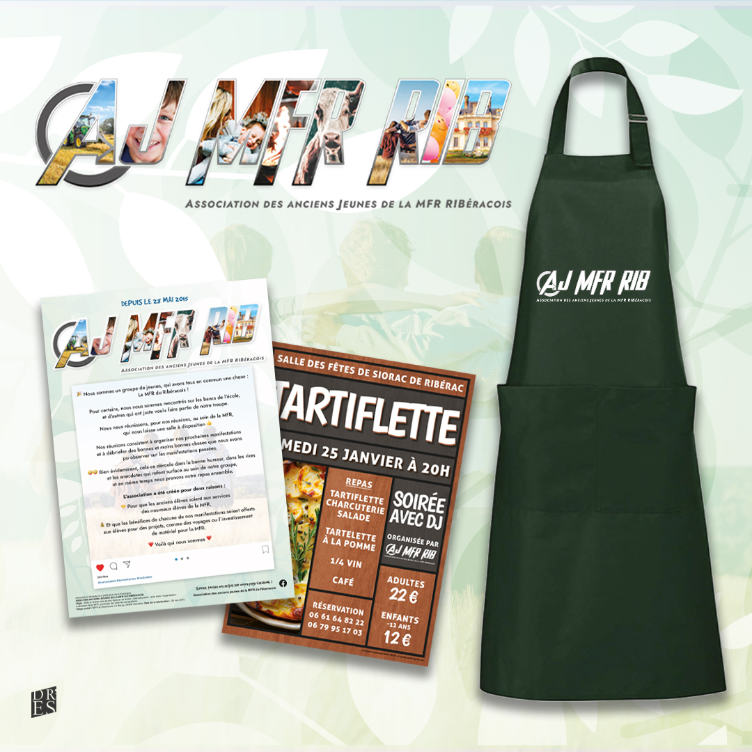 association ajmfrrib identité visuelle et supports de communication studio graphique DR.ES studio DR.ES agence site internet et graphisme sur-mesure en Dordogne