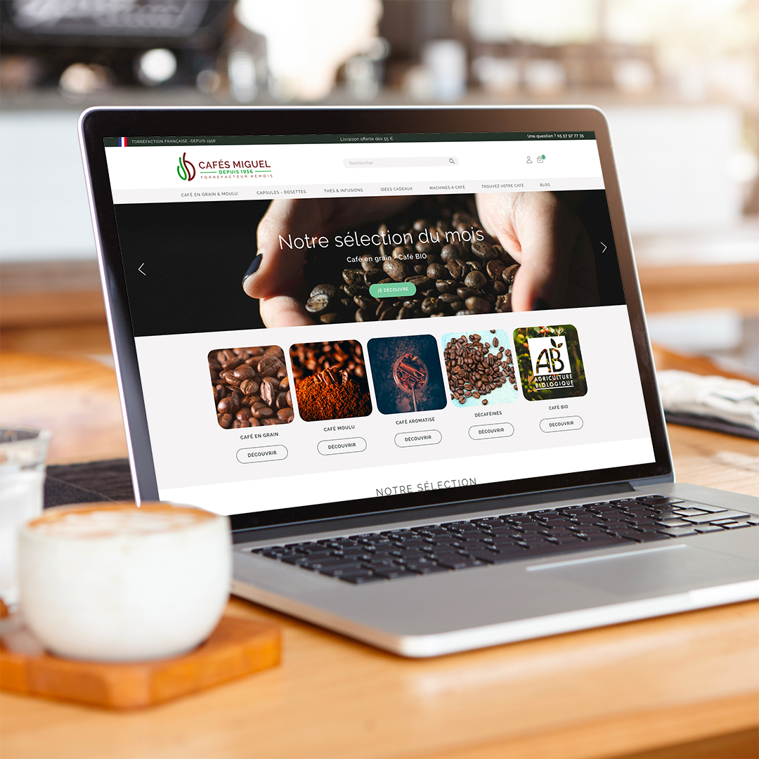 refonte webdesign café miguel studio DR.ES agence site internet et graphisme sur-mesure en Dordogne
