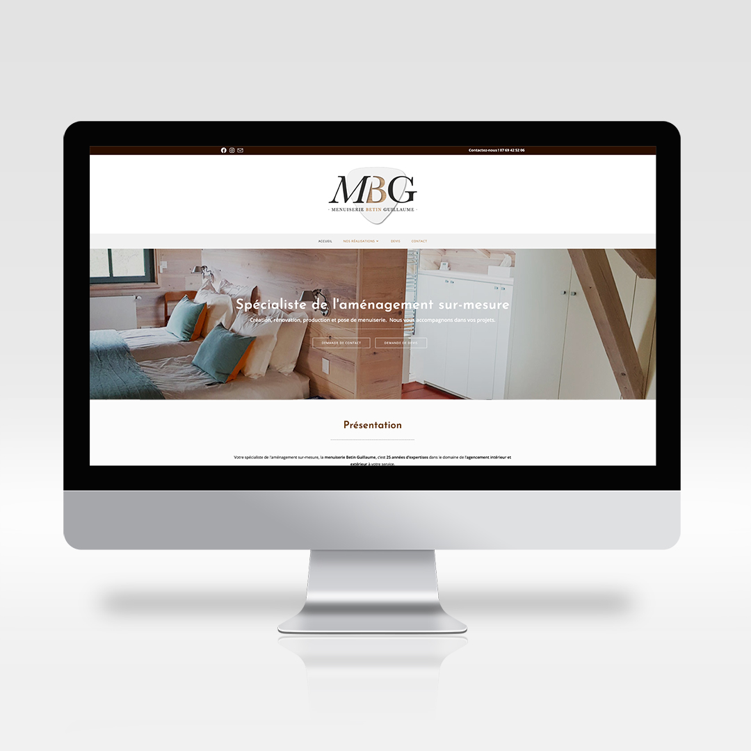 Webdesign Menuiserie betin