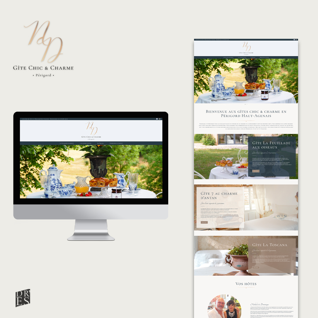Webdesign gîte Chic&charme