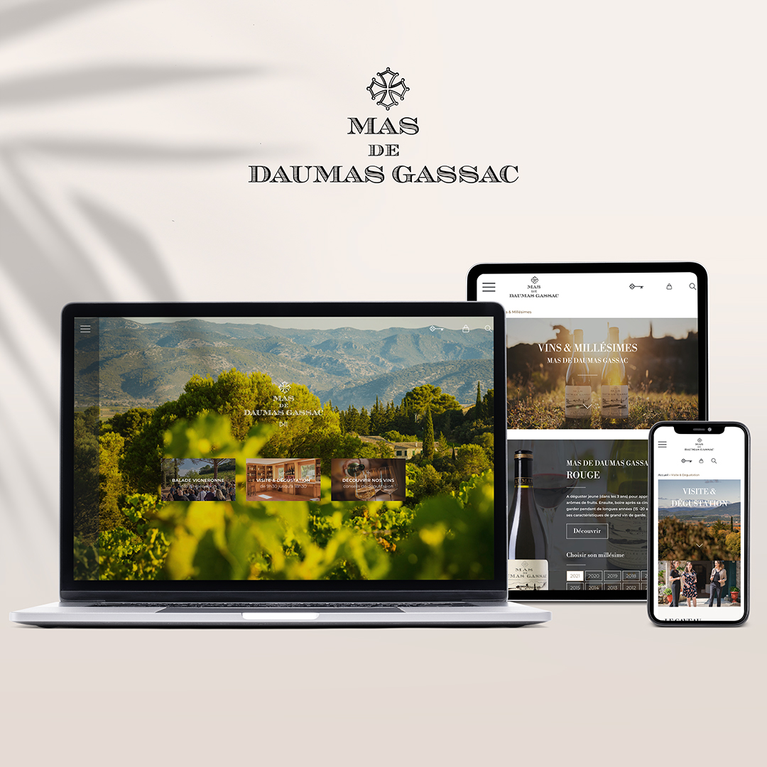 Webdesign Mas de Daumas Gassac